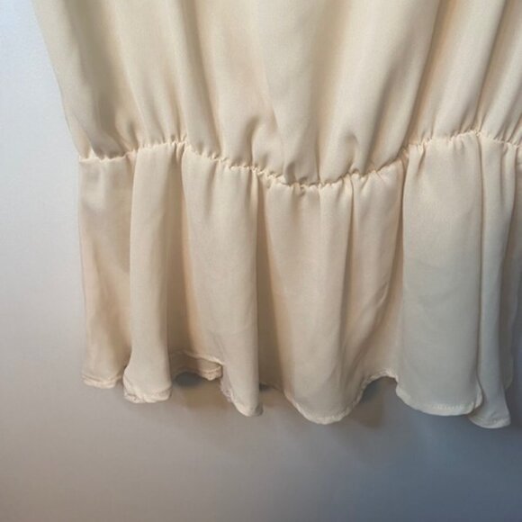 Fabiola Sleeveless cream tank top blouse - Picture 8 of 11